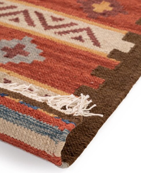 MOOD SELECTION Kelim Zohra Multicolour/Red - koberec