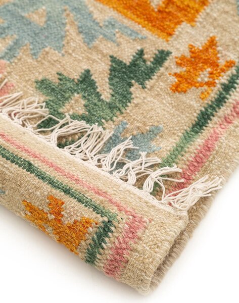 MOOD SELECTION Kelim Zohra Multicolour/Beige - koberec