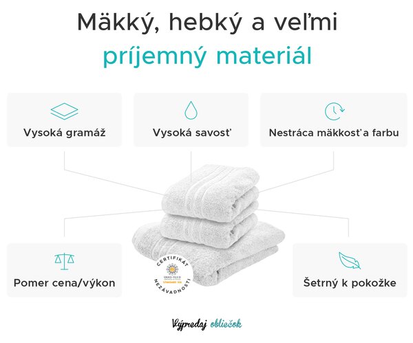 Uterák Comfort 50 x 100 cm žltá, 100% bavlna