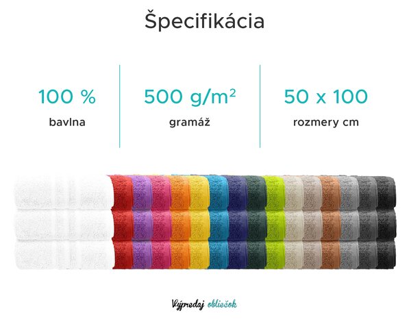 Uterák Comfort 50 x 100 cm žltá, 100% bavlna