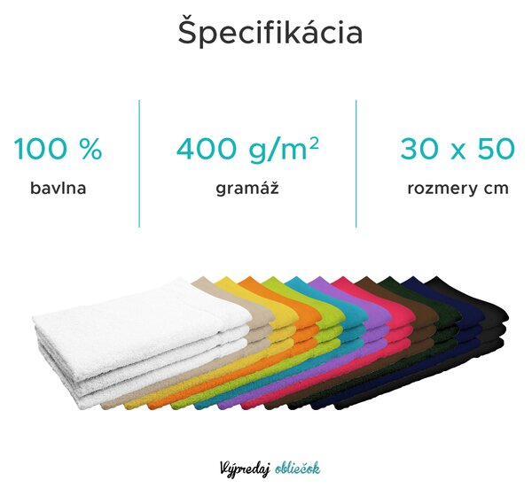 Uterák Classic malý hnedý 30x50 cm, 100% bavlna