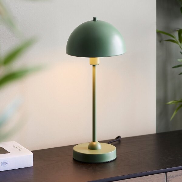 Endon 98495 - Stolová lampa SAROMA 1xE14/7W/230V zelená