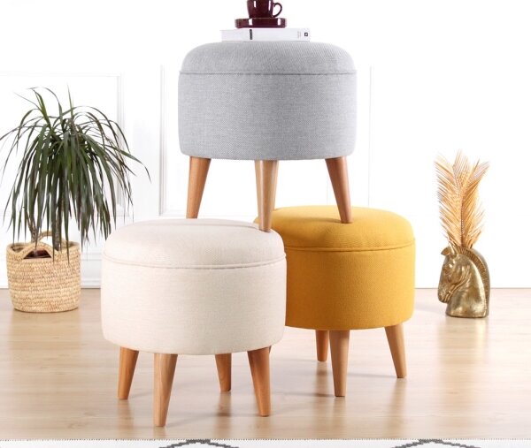 Taburet PIXI pr. 40 cm žltý