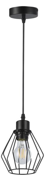 Luster na lanku 1xE27/35W/230V pr. 18 cm čierna