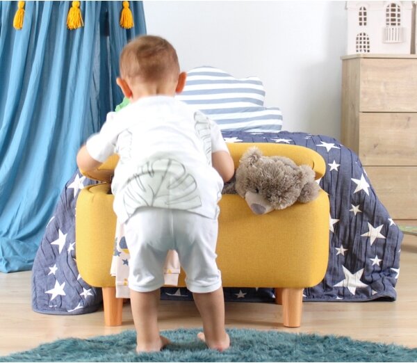 Taburet PIXI 37x61 cm žltý