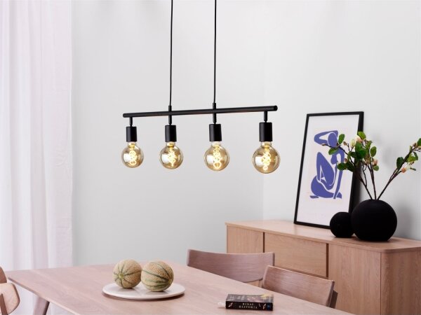 Cottex T1924SV - Závesný luster ARC na lanku 4xE27/60W/230V