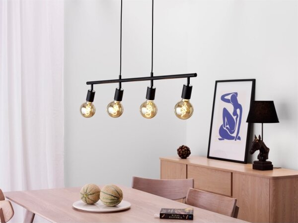 Cottex T1924SV - Závesný luster ARC na lanku 4xE27/60W/230V