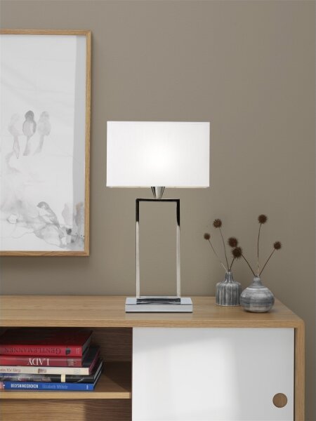 Cottex B2821K - Stolná lampa KENSINGTON 1xE14/40W/230V strieborná