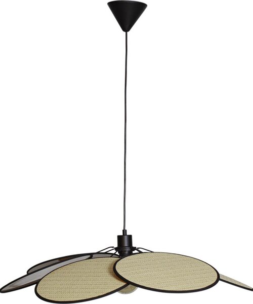 Cottex 8200130-4000 - Závesné svietidlo WINF na lanku 1xE27/8W/230V béžové/čierne