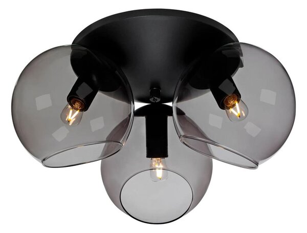 Cottex P2423SVG - stropné svietidlo CAPELLA 3xE14/40W/230V, priemer 37 cm, dymové/čierne