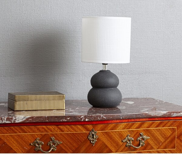 Cottex 8000120-4000 - Stolová lampa LUCIE 1xE14/8W/230V sivá