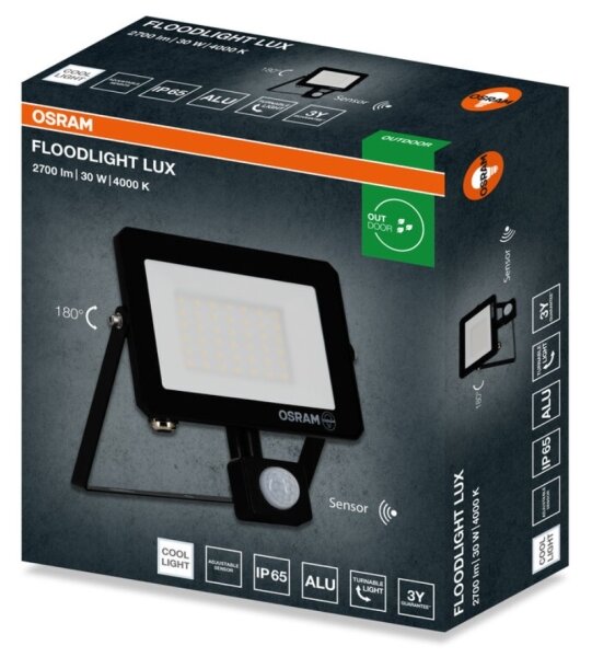 Osram - LED reflektor so senzorom FLOODLIGHT LED/30W/230V 4000K IP65