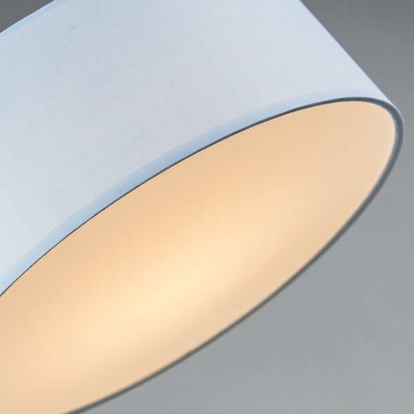 Stropné svietidlo modré 40 cm vrátane LED - Drum LED