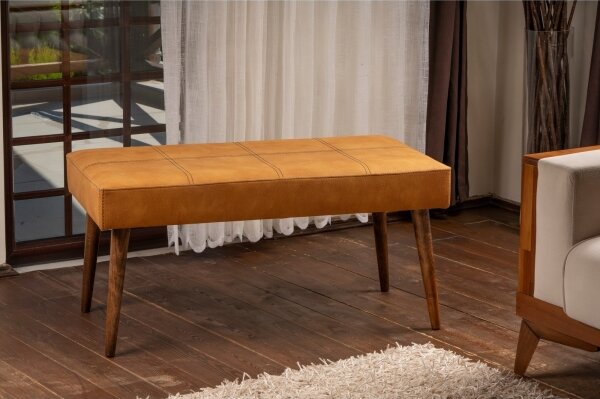 Oranžový taburet VITO 46x92 cm