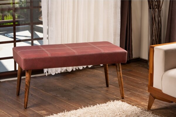 Taburet VITO 46x92 cm červený