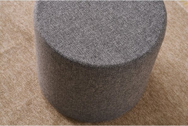 Taburet RONDO, priemer 40 cm, antracit