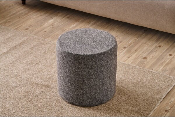 Taburet RONDO, priemer 40 cm, antracit