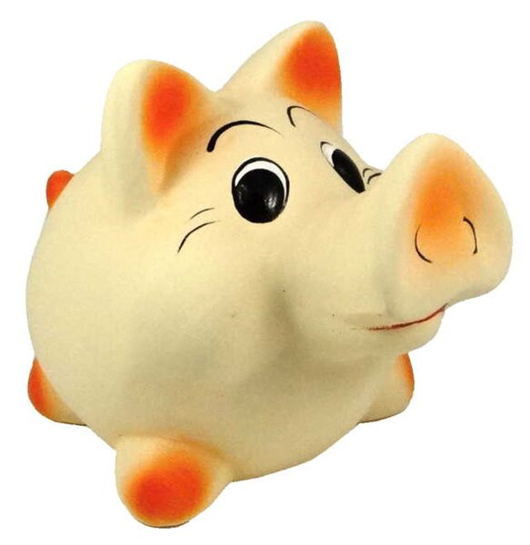 Pokladnička veľké oranžové prasiatko 22cm
