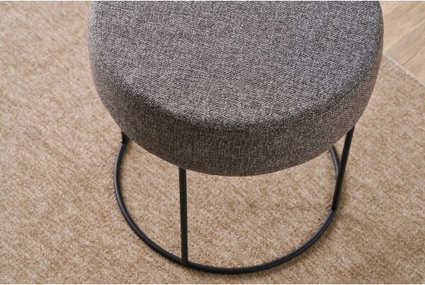 Taburet RELO, priemer 40 cm, antracit