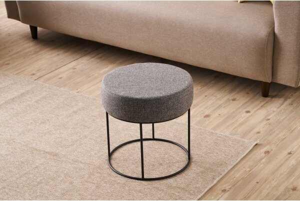 Taburet RELO, priemer 40 cm, antracit