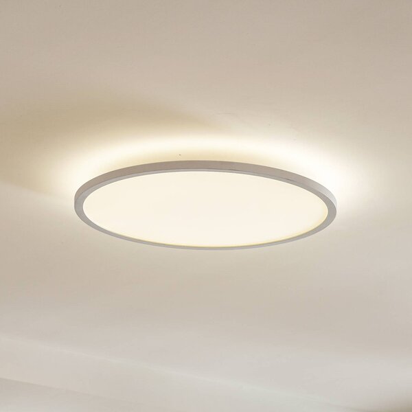 Arcchio LED stropné svietidlo Brenda, Ø 60 cm, diaľkové ovládanie, Biela / opálová, Obývacia izba / jedáleň, Moderný, Závesné svietidlo