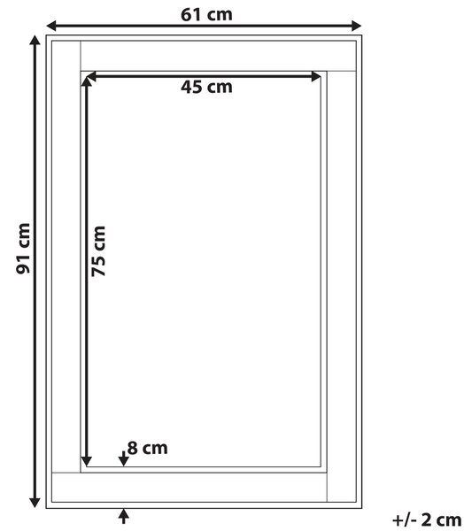 Nástenné zrkadlo strieborné a zlaté obdĺžnikové 60 x 90 cm minimalistický dizajn art deco spálňa obývacia izba