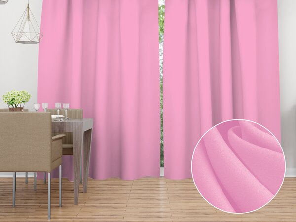 Biante Dekoračný záves Rongo RG-094 Sýto ružový 140x140 cm