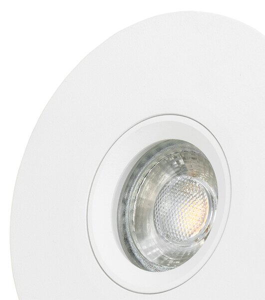Inteligentné zapustené bodové svietidlo biele vrátane Wifi GU10 50mm - Buco