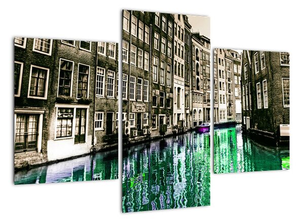 Obraz ulice Amsterdamu (Obraz 90x60cm)