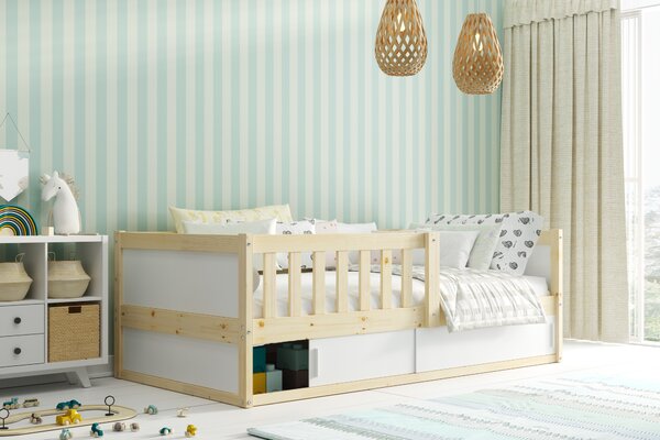 HRUŠKA Posteľ SMART 2 natural 160x80 cm - borovica