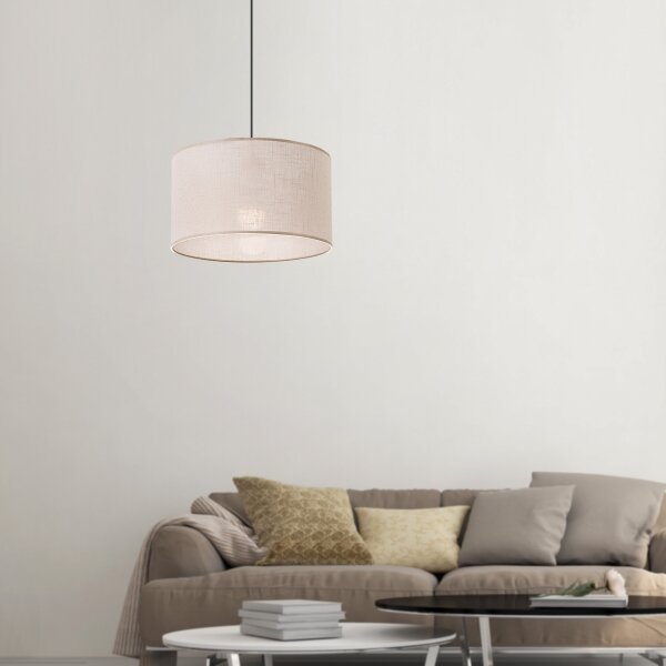 Brilagi - LED Luster na lanku ANTHONY 1xE27/60W/230V dub orech/béžová