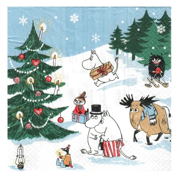 Havi Servítky Moomin Joulun ihmemaa 24x24cm, 20ks