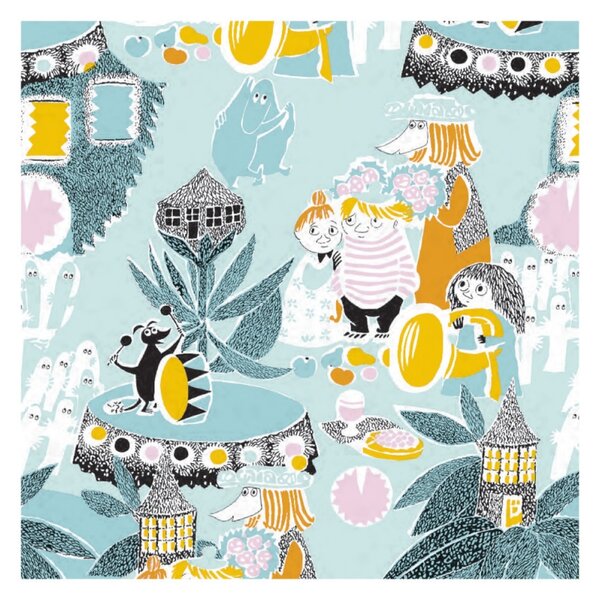 Havi Servítky Moomin Satumuumi 33x33cm, 20ks / tyrkysové