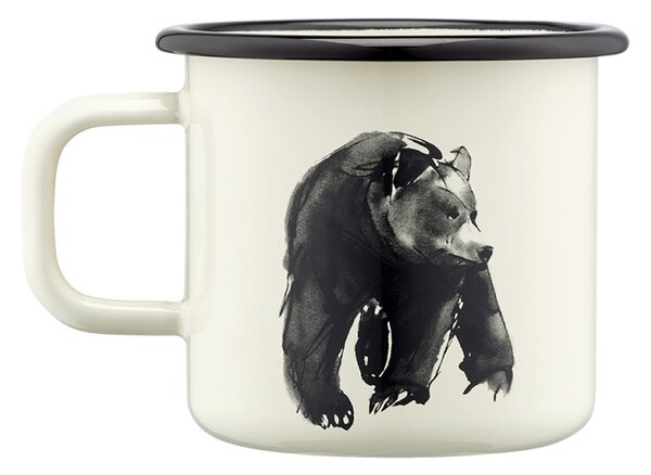 Muurla Hrnček Bear 0,37l, smalt / béžový