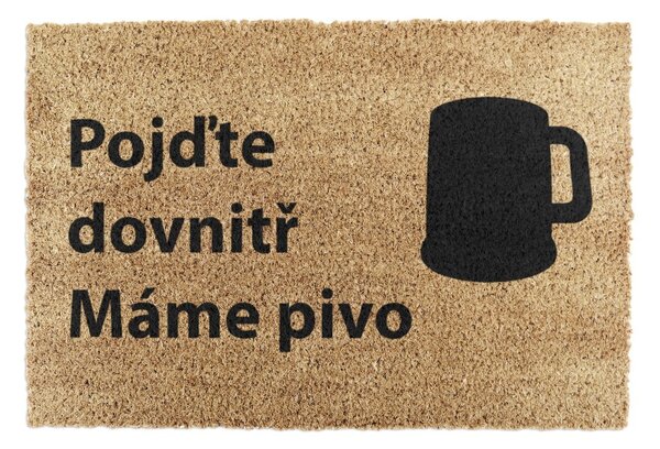 Rohožka z kokosového vlákna 40x60 cm Pivo – Artsy Doormats