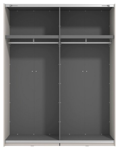 ŠAT. SKRIŇA S POSUV. DVERAMI, kašmírová, 145,5/217,5/60 cm Xora - Skrine