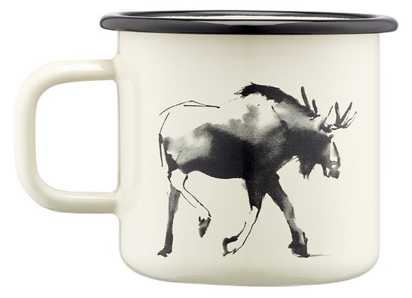 Muurla Hrnček Moose 0,37l, smalt / béžový