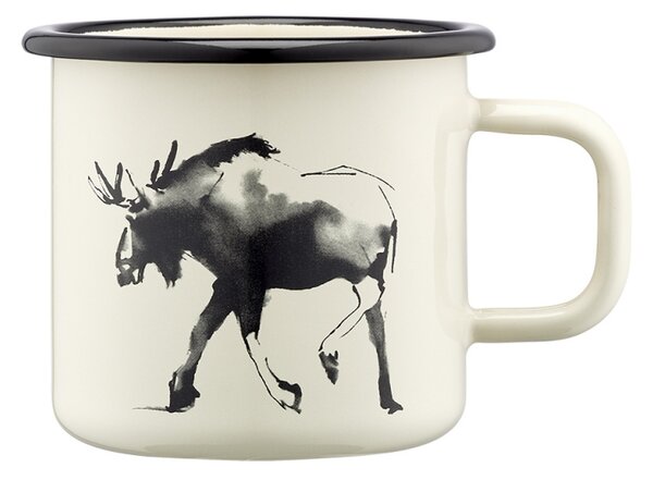 Muurla Hrnček Moose 0,37l, smalt / béžový