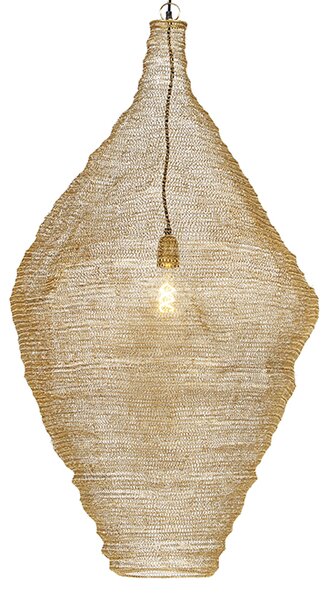 Orientálna závesná lampa zlatá 60 cm - Nidum L