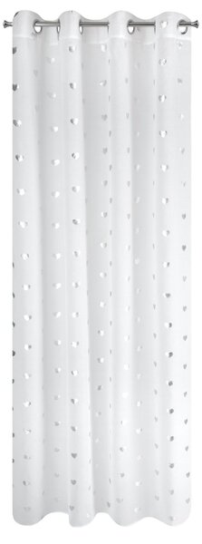 ZÁCLONA NA KRÚŽKOCH BENAY 140X250 CM BIELA