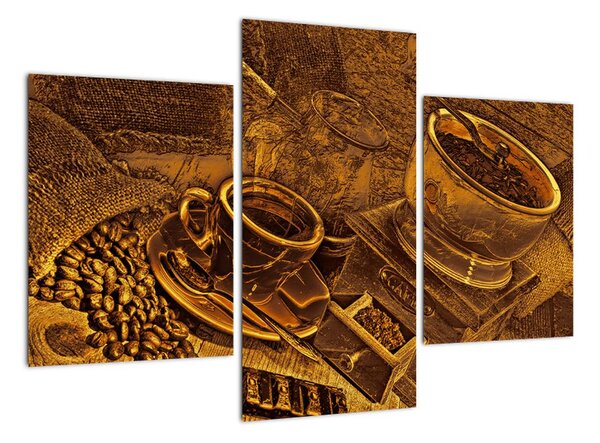 Obraz kávových zŕn na stenu (Obraz 90x60cm)