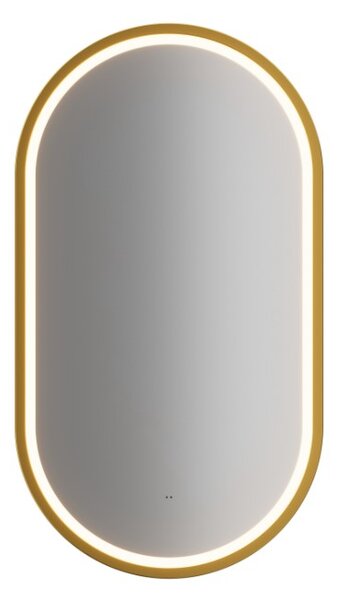 LED zrkadlo APOLLO 2 | zlatá 50 x 90 cm