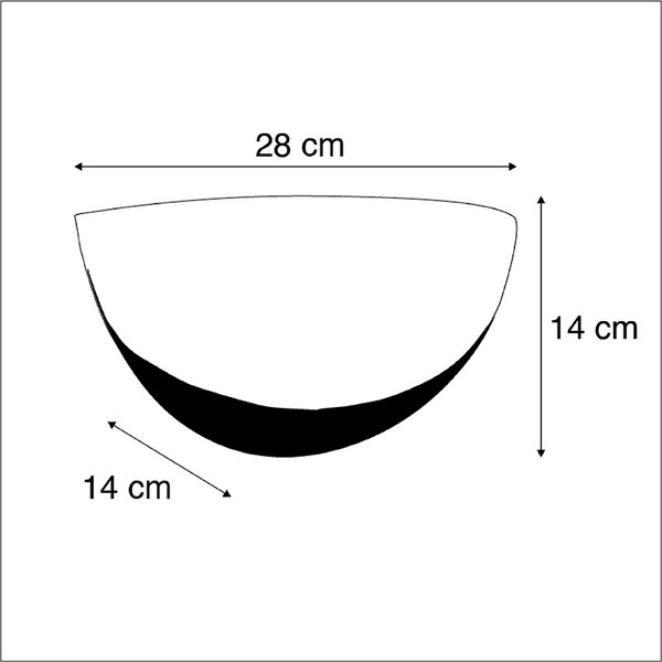 Inteligentná nástenná lampa biela vrátane WiFi P45 - Britt