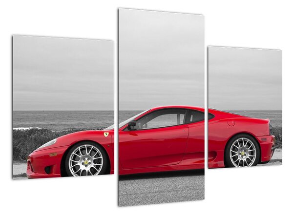 Červené Ferrari - obraz (Obraz 90x60cm)