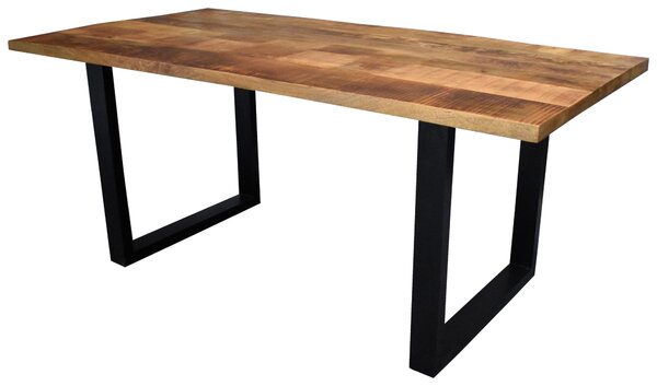 JEDÁLENSKÝ STÔL, mangové drevo, prírodná farba, čierna, 180/90/77 cm Ambia Home - Stoly