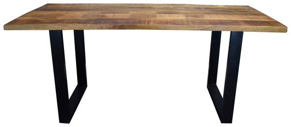 JEDÁLENSKÝ STÔL, mangové drevo, prírodná farba, čierna, 180/90/77 cm Ambia Home - Stoly