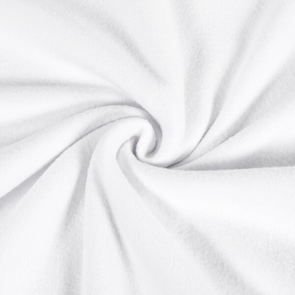 Polar fleece antipilling PF-001 Biely – metráž š. 140 cm