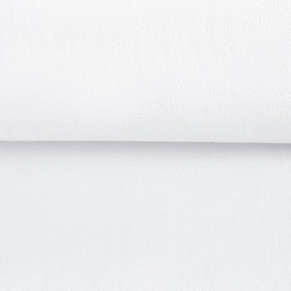Polar fleece antipilling PF-001 Biely – metráž š. 140 cm