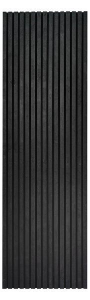 Kamenný akustický panel 240x60 cm - Bridlice čierna