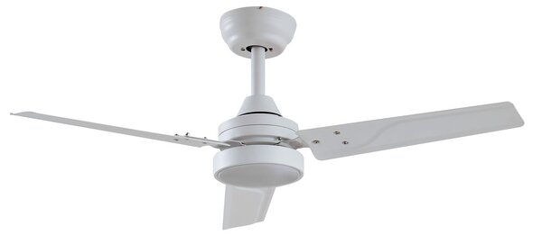 Stropný ventilátor Aerallo s LED osvetlením, biely, CCT, tichý – Lindby Lindby, Aerallo, Biela, Obývacia izba, Kov, Moderný